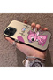 iPhone 11 Pro Max Compatible Stitch Couple Pattern Case Hard Acrylic Back Silicone Edge Lens Protection - 3