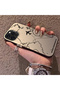 iPhone 12 Pro Max Compatible Hard Acrylic Back Silicone Edge Lens Protection Case Airplane Pattern - 3