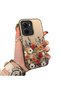 Vivo Y16/Y02S/Y56 Compatible Hard Acrylic Back Silicone Edge Lens Protection Case Beautiful Flower