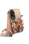 For Vivo V50 Lite 4G/5G Compatible Hard Acrylic Back Silicone Edge Lens Protection Case Beautiful Flower