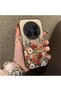 Vivo X200 Pro Compatible Hard Acrylic Back Silicone Edge Lens Protection Case Beautiful Flower - 2