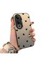 For Vivo V50 Lite 4G/5G Compatible Hard Acrylic Back Silicone Edge Lens Protection Case Heart Pattern
