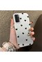 Oppo A55 4g Compatible Hard Acrylic Back Silicone Edge Lens Protection Case Heart Pattern - 2