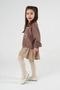 Floral Sweat Dress Coffee - 3