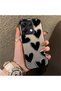 Poco X6 Compatible Hard Acrylic Back Silicone Edge Lens Protection Case Heart Pattern - 2