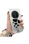 غطاء هاتف سيليكون واقي متوافق مع Vivo X200 Pro من نوع Heart Balloon منقوش