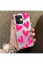 Oppo A5 Pro 4G/5G Compatible Hard Acrylic Back Silicone Edge Lens Protection Case Heart Pattern - 2
