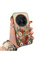 Vivo X300 Pro Compatible Hard Acrylic Back Silicone Edge Lens Protection Case Beautiful Flower
