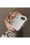 iPhone X/Xs Compatible Hard Acrylic Back Silicone Edge Lens Protection Case Beautiful Flower - 4