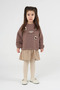 Floral Sweat Dress Coffee - 2