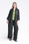 30176 Black Ayrobin Pants with Elastic Waist and Tube Legs