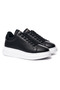 Men's Designer Black Fishnet Sneakers S - 4