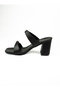 615 Black Heeled Evening Dress for Women Slipper - 3