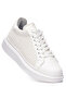 Men's Designer Breathable Mesh White Sneakers S - 3