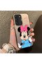 Samsung Galaxy S22 Compatible Stylish Minnie Mouse Patterned Shockproof Phone Case