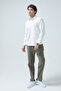 Men's Long Sleeve Button down Textured Shirt White - 26Y 30000 - 4