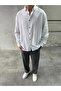 Men's Linen Relaxed Fit Basic Shirt - 2