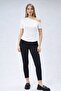 Boat Neck Drape Detailed Short Sleeve Blouse - 3