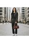 Kilis Ruched Buckle Detail Women's Handbag and Shoulder Bag Claret Red - 2
