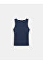 20977 Thick Strap Basic Top-K.Navy Blue - 5