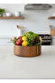 Acacia Wood Bowl with Handle 25.5X15 cm Decorative Bowl Presentation Bowl - 7