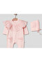 Lace Collar Detail Baby Romper & Hat Set - 2