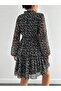 Women's Chiffon Floral Pattern Dress - 2