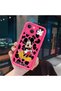 iPhone 13 Compatible Pink Red Silicone Case Shockproof Camera Protection