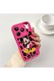 Realme Note 50 Compatible Pink Red Silicone Case Shockproof Camera Protection - 2
