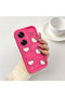 Realme C55 Compatible Pink Red Silicone Case Shockproof Camera Protection - 2