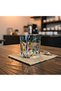 300 ml Violet Glass Tumbler with Green Leaf Design – Modern Colored Drinking Cup for Daily Be - 2