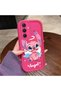 Samsung Galaxy S25 Plus Compatible Pink Red Silicone Case Shockproof Camera Protection - 4