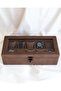 Handmade 10-Piece Premium Watch Box, Nubuck Fabric Covered, Special Design with Glass, Accessory Organizer - 3
