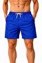 Colorful Pocket Zipper-Lined Swim Shorts
