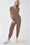 Elastic Waistband Pleated Carrot Comfortable Trousers - 3