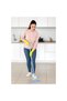 Telescopic mop MN498BL, blue, self-squeezing, microfiber head, extendable handle - 2