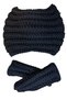- Emine 9106 7321 Hand Knitted Women's Neck Warmer and Fingerless Gloves Set of 2 Winter Acrylic Knit - 6