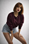 Women's Long Sleeve Regular Fit Oyshy O-Neck Blouse K25052 - 4