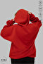 Unisex Hoodie Long Sleeve Aquarius Kova Printed Hooded Brushed Inside Oversized 100% Cotton Combed Cotton Sweatshirt - 5