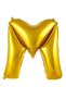 Bal10 Large Size Gold Color 100 cm Letter m Foil Balloon