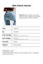 Women’s Ice Color 4s6-3 SLN05 Mid-Rise Flare Fit Super Stretch Fabric Inseam 83 cm Denim Jeans - 4