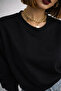 Women's Long Sleeve Regular Fit Oyshy O-Neck Blouse K25052 - 2