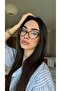 Diana Brown Cat Eye Slim Thin Frame Lightweight Blue Light Protection Glasses Metal Hinge |   50 Ekartman | - 7