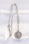 316L Steel Chain Silver Color Sun Pendant - 2