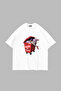 Broke but Rich Printed Oversize Unisex White Tshirt