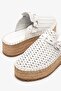 Solina White Leather Women Espadrilles Slipper - 5