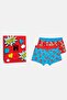 Multicolored Super Dad Themed 2-Piece Boxer Set