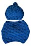 - Emine 9106 0257 Hand Knitted Women's Beret and Neck Collar – 2-Piece Winter Knitting Set - Turquoise - 6