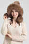 Noelle Knitted Fur-Trimmed Luxury Beanie – Double Pompom Design - 3