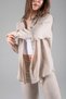Women's Linen Pants Long Sleeve Shirt Top and Bottom Set - 3